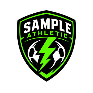 Fictional Sample Athletic football badge
